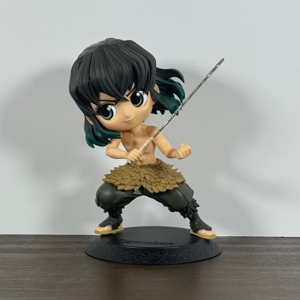 Banpresto Q Posket Inosuke Hashibira Demon Slayer Figure Bandai Spirits 5.5"